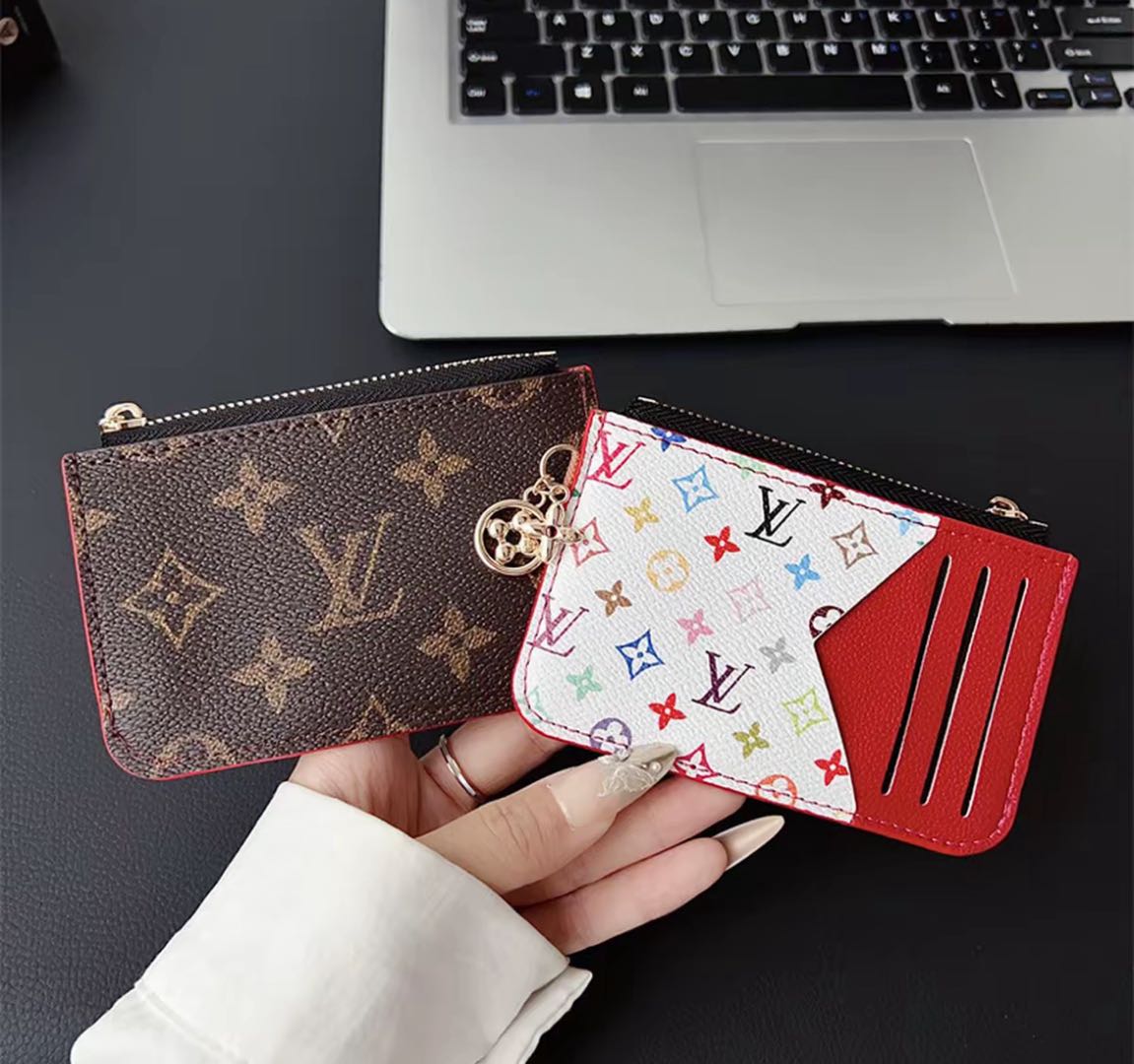 L--Inspired Card Holder Wallet: Chic & Functional!