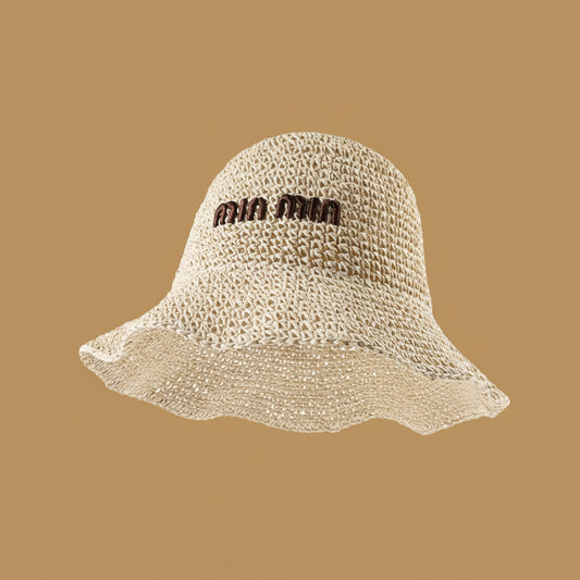 奢華編織漁夫帽
