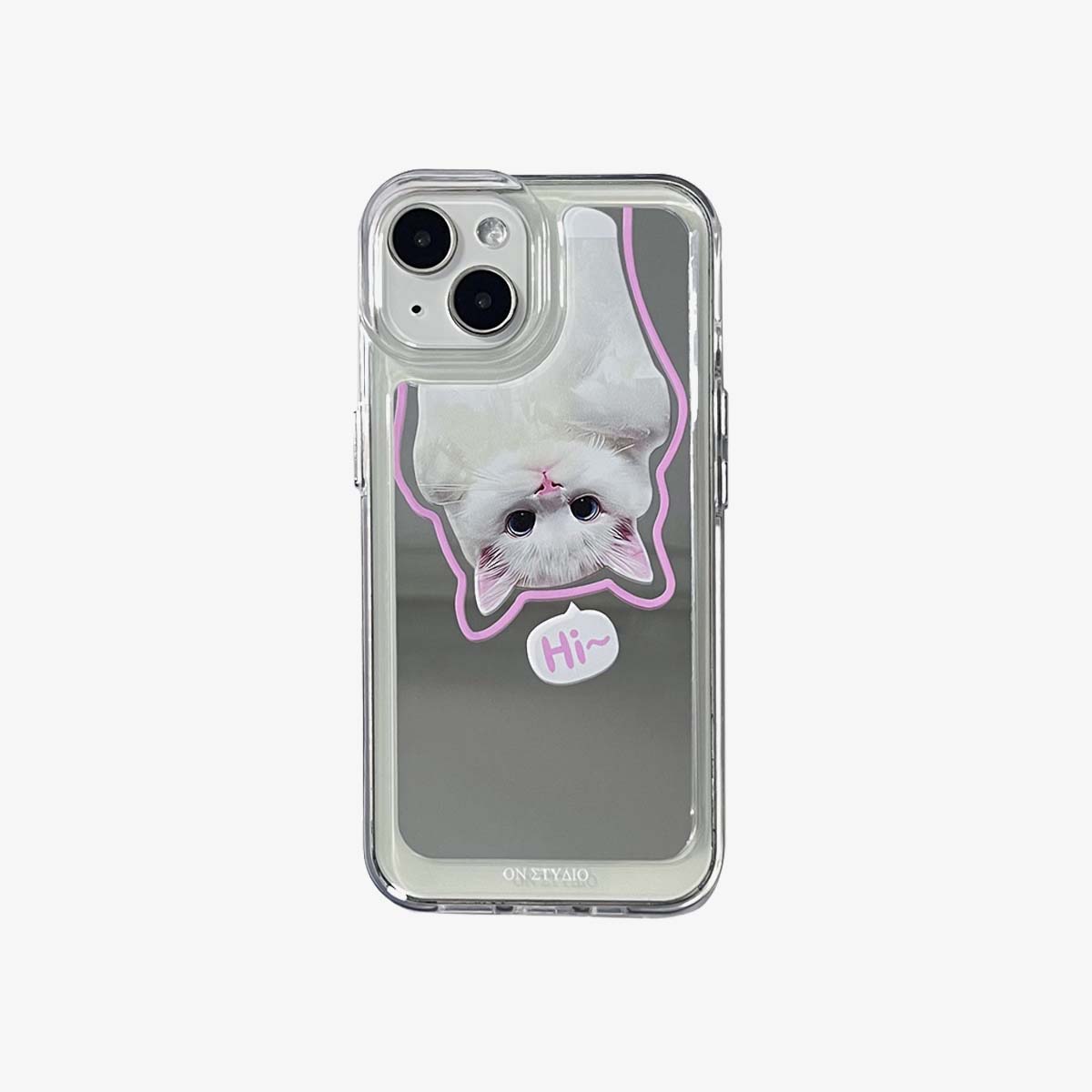 Lustrzane etui na iPhone'a | Para kotów i psów Cześć (Kup 2, a otrzymasz 50% zniżki na jeden)