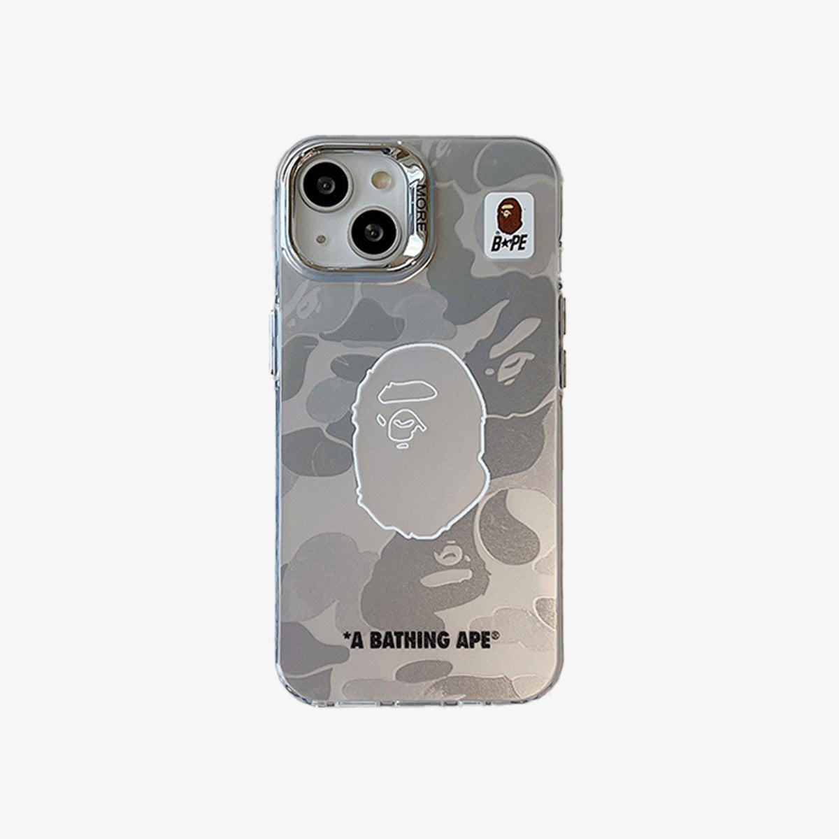 Beperkt iPhone-hoesje | APE Zilver Camo 1